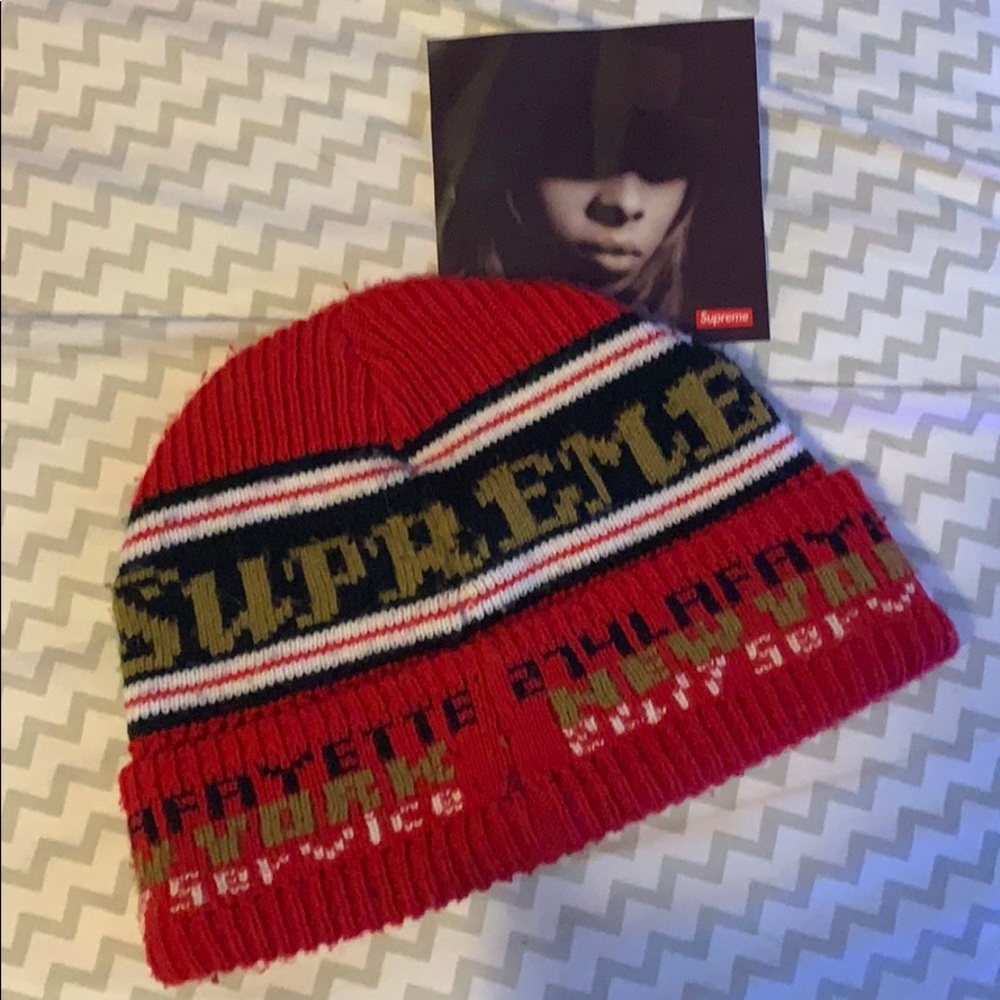 Supreme 24/7 lafayette beanie (red) authentic